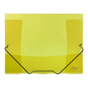 Stil mit gummierten transparenten Linien gelb