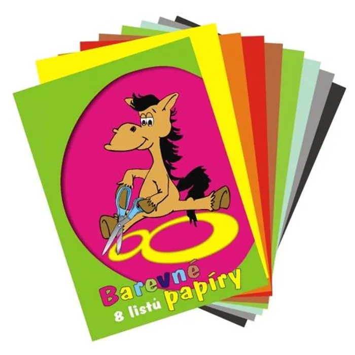 Hauptproduktbild Složky barevných papírů A4 - 8listů/složka