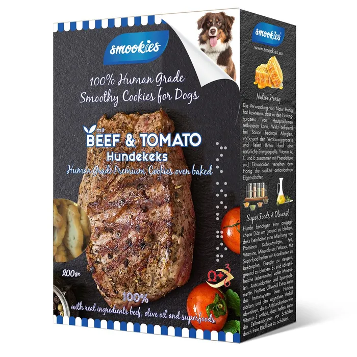 Hauptproduktbild SMOOKIES Premium BEEF - hovězí sušenky 100% human grade, 200g