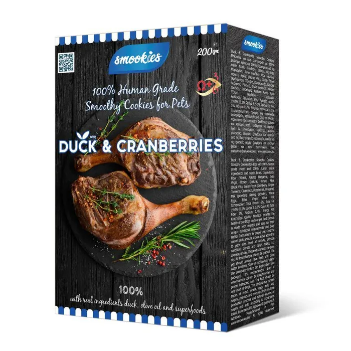 Hauptproduktbild SMOOKIES Premium DUCK - kachní sušenky 100% human grade, 200g