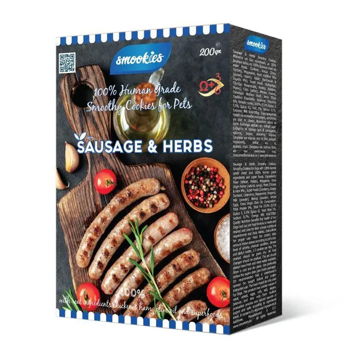 Hauptproduktbild SMOOKIES Premium SAUSAGE - klobáskové sušenky 100% human grade, 200g