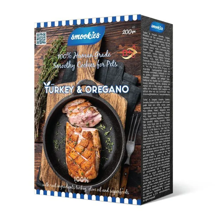 Hauptproduktbild SMOOKIES Premium TURKEY - krůtí sušenky 100% human grade, 200g