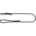 Soft Rope rundgewebte Leine, S-XL: 1,00 m/ 10 mm, schwarz/grau