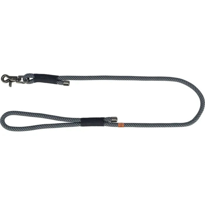 Hauptproduktbild Soft Rope kulaté tkané vodítko, S-XL: 1.00 m/ 10 mm, černá/šedá