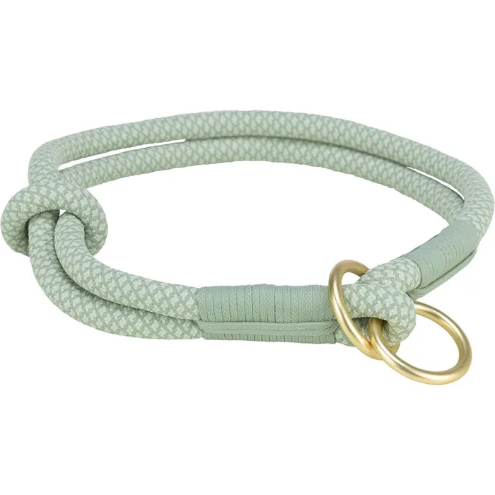 Hauptproduktbild Soft Rope kulatý polostahovací obojek, šalvěj/máta L-XL: 55 cm/ 10 mm