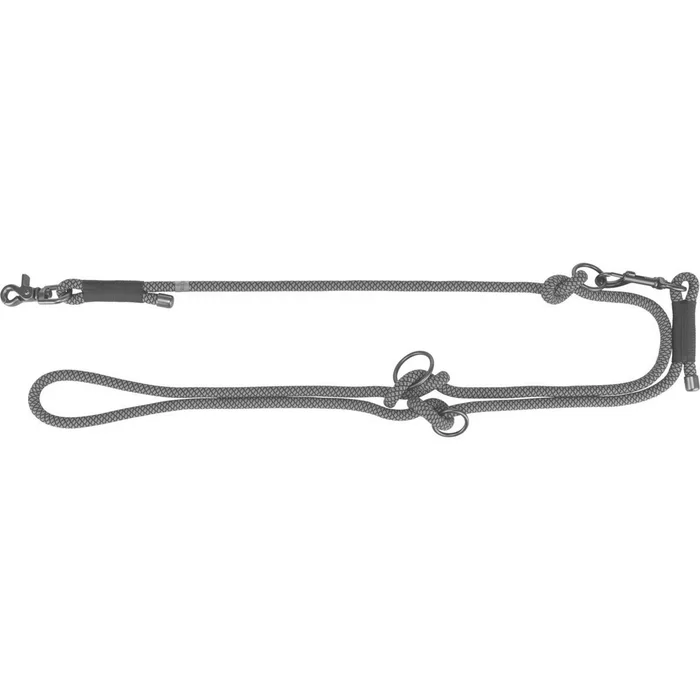 Hauptproduktbild Soft Rope prodlužovací kulaté tkané vodítko, černá/šedáL-XL: 2,00 m/ 13 mm NOVÝ