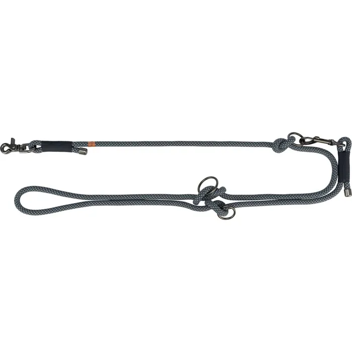 Hauptproduktbild Soft Rope prodlužovací kulaté tkané vodítko, S-XL: 2.00 m/ 10 mm, černá/šedá
