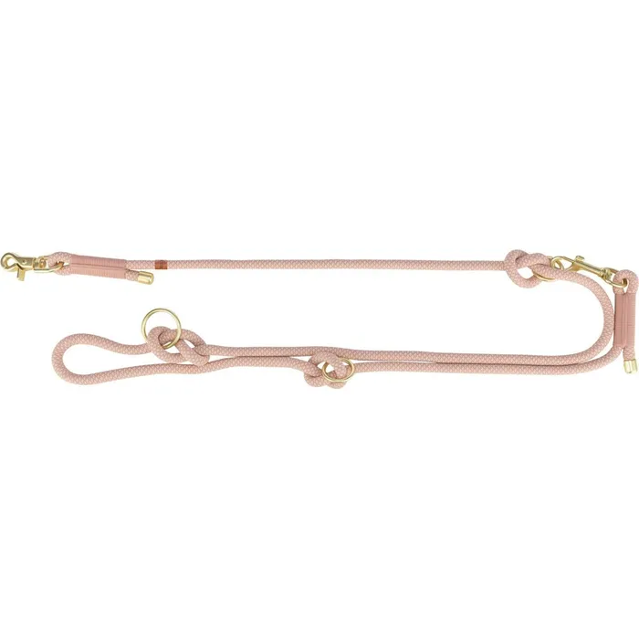 Hauptproduktbild Soft Rope prodlužovací kulaté tkané vodítko, S-XL: 2.00 m/ 10 mm, růžová/světlerůžová