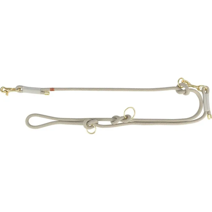 Hauptproduktbild Soft Rope prodlužovací kulaté tkané vodítko, S-XL: 2.00 m/ 10 mm, šedá/světlešedá
