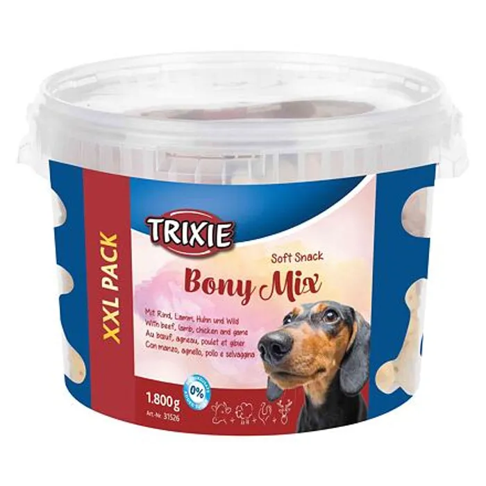 Hauptproduktbild Soft Snack Bony MIX XXL- hovězí, jehněčí, kuře, zvěřina 1800 g