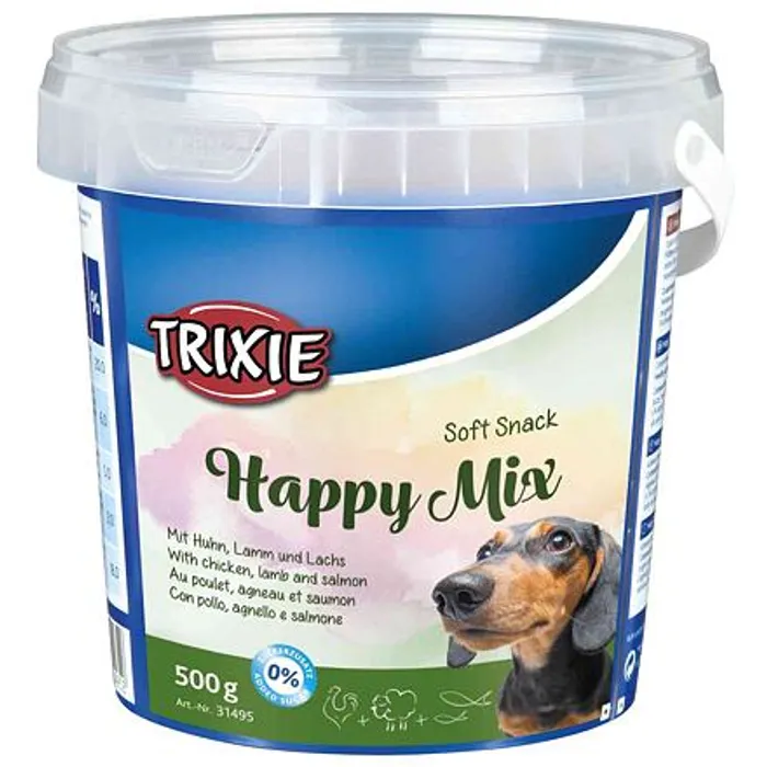 Hauptproduktbild Soft Snack Happy MIX - kuře, jehněčí, losos, kyblík 500 g