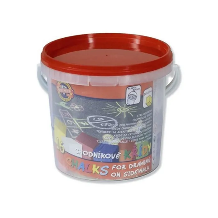 Hauptproduktbild Souprava křídy chodníkové 16 ks 112516 kýblík