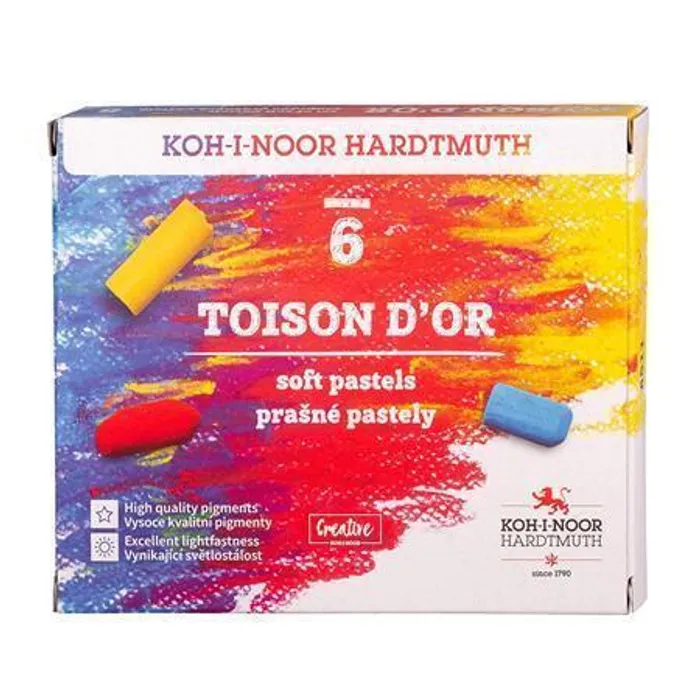 Hauptproduktbild Souprava pastelů prašných TOISON D'OR 8511 6ks KOH-I-NOOR