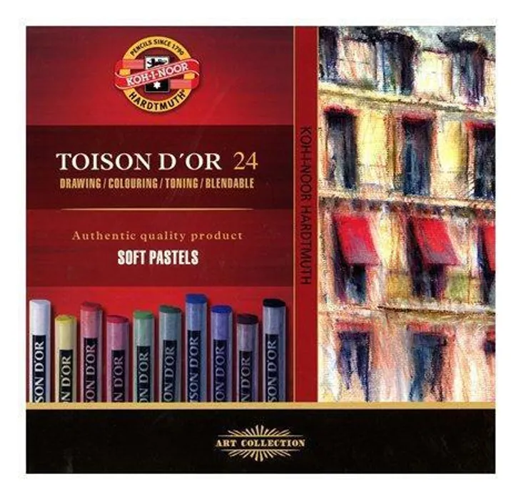 Hauptproduktbild Souprava pastelů prašných uměleckých TOISON D'OR 8514 24ks KOH-I-NOOR