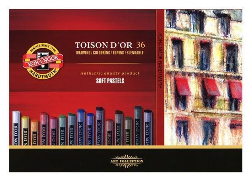 Hauptproduktbild Souprava pastelů prašných uměleckých TOISON D'OR 8515 36ks KOH-I-NOOR