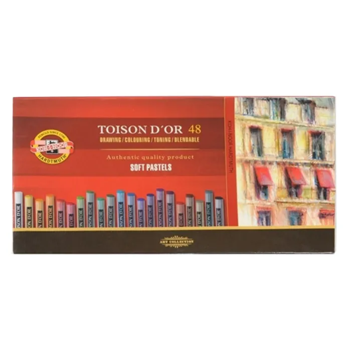 Hauptproduktbild Souprava pastelů prašných uměleckých TOISON D'OR 8516 48ks KOH-I-NOOR