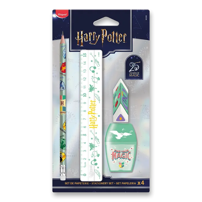 Hauptproduktbild Souprava školních potřeb Maped Harry Potter 25 let, blistr [4 ks]
