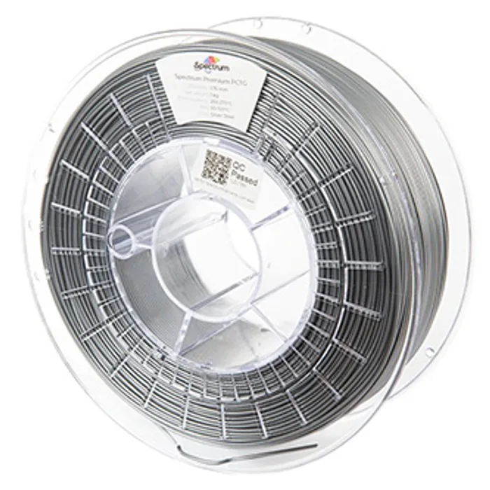 Hauptproduktbild Spectrum 3D filament, Premium PCTG, 1,75mm, 1000g, 80658, silver steel