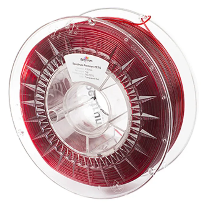 Hauptproduktbild Spectrum 3D filament, Premium PET-G, 1,75mm, 1000g, 80050, transparent red