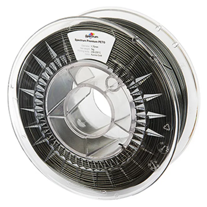 Hauptproduktbild Spectrum 3D filament, Premium PET-G Glitter, 1,75mm, 1000g, 80312, aurora gold