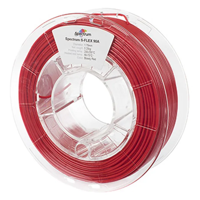 Hauptproduktbild Spectrum 3D filament, S-Flex 90A, 1,75mm, 250g, 80252, bloody red