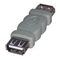 USB Kupplung, (2.0), USB A F-USB A F, 0, grau, Logo, Blister