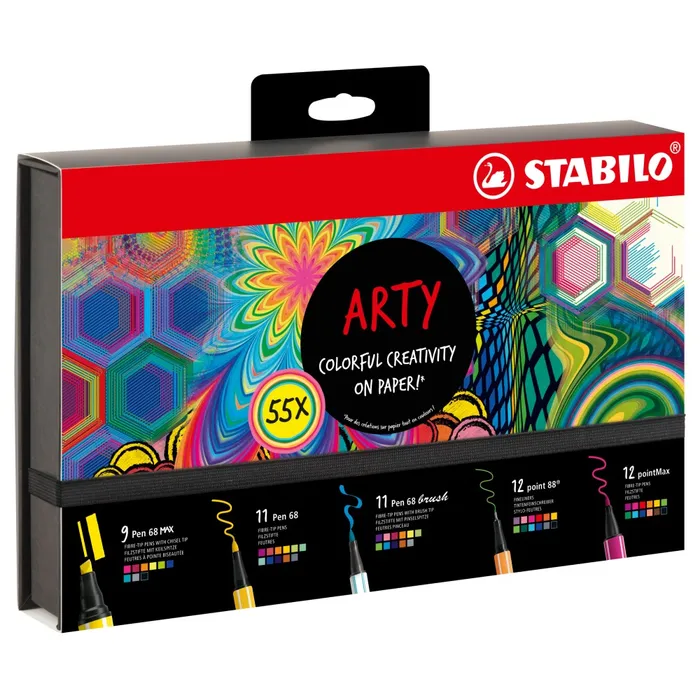 Hauptproduktbild STABILO „ARTY" 55 ks Kreatívní Set