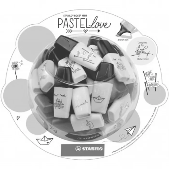 Hauptproduktbild STABILO BOSS MINI Pastellove 50 ks Bonbonglas