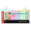 STABILO BOSS zvýrazňovač ORIGINAL Pastel 15 ks Deskset
