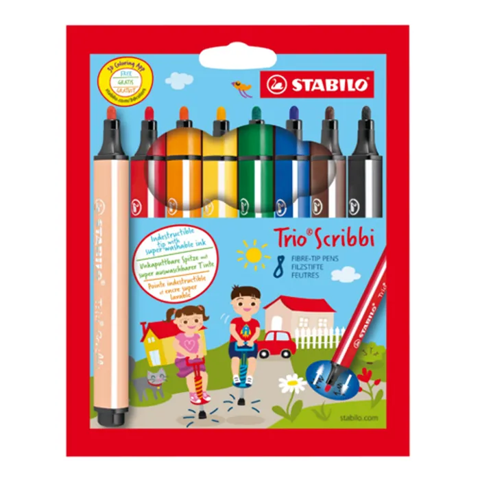 Hauptproduktbild STABILO Trio Scribbi 8 ksu