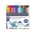 Pinselmarker Marsgraphic Duo, Set, 36 Farben, 0,5-0,8/1,0-6,0 mm, doppelseitig, STAEDTLE