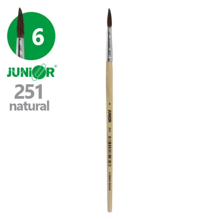 Hauptproduktbild Štětec kulatý JUNIOR č. 6" 251 Natural