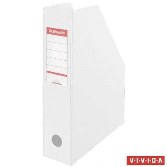 Hauptproduktbild Stojan na časopisy, skládací, Vivida bílá, 70 mm, PVC/ karton, ESSELTE