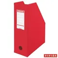 Weiteres Produktbild Zeitschriftenständer, klappbar, Vivida rot, 100 mm, PVC/Karton, ESSELTE