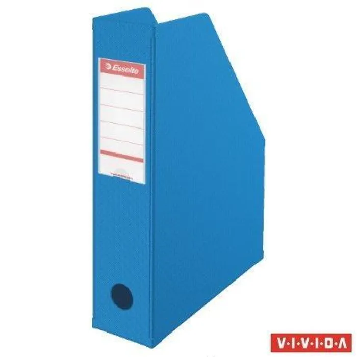 Hauptproduktbild Stojan na časopisy, skládací, Vivida modrá, 70 mm, PVC/ karton, ESSELTE