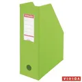 Zeitschriftenständer, klappbar, Vividagrün, 100 mm, PVC/Karton, ESSELTE