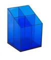 Ständer für Schreibwaren, ICO, transparent blau