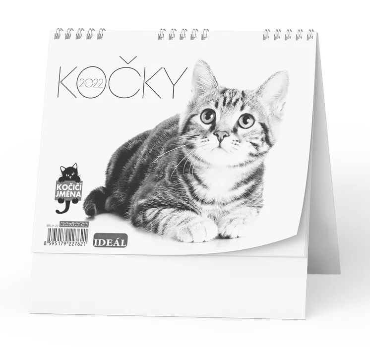 Hauptproduktbild Stolní kalendář - IDEÁL - Kočky /s kočičími jmény/