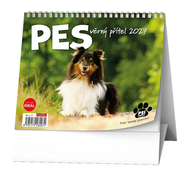 Hauptproduktbild Stolní kalendář - IDEÁL - Pes - věrný přítel /s psími jmény/