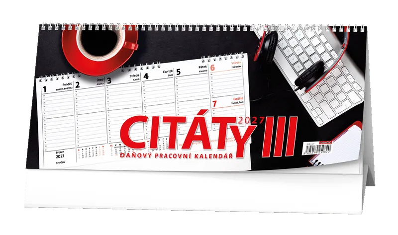 Hauptproduktbild Stolní kalendář - Pracovní kalendář CITÁTY III