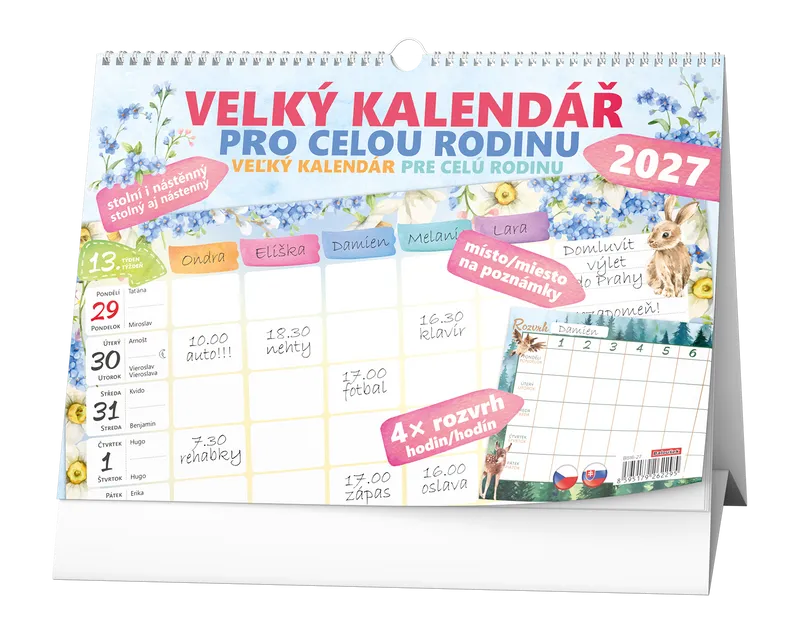 Hauptproduktbild Stolní kalendář - Velký kalendář pro celou rodinu