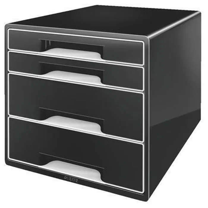 Hauptproduktbild Stolní kostka Leitz B&W, 4 zásuvky, černá