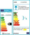 Tischlampe "Fluopop2", schwarz, ALBA