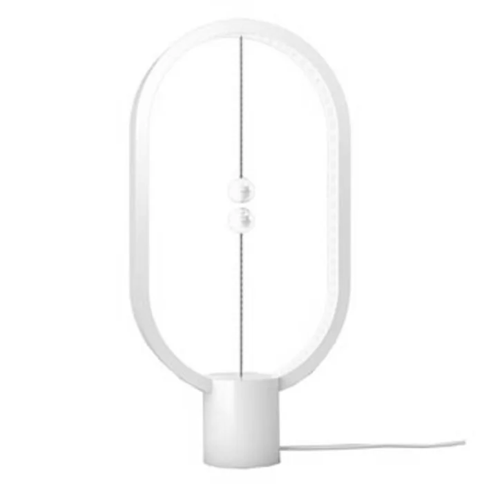 Hauptproduktbild Stolní lampa Heng Balance Ellipse, bílá, 5V/1A, teplá bílá, USB, s vypínačem ve vzduchu,