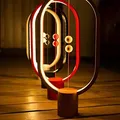 Heng Balance Ellipse Tischlampe, schwarz, 5V/1A, warmweiß, USB, mit Schalter