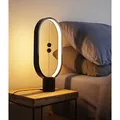 Heng Balance Ellipse Tischlampe, schwarz, 5V/1A, warmweiß, USB, mit Schalter