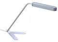 Tischlampe, Kompaktleuchtstofflampe, silber/grau, 11W, ALBA, "Alpha"