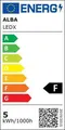 Tischleuchte "LedX", schwarz, 3-5,5W, LED, ALBA