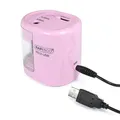 Weiteres Produktbild Desktop-Schärfer "PS12-USB", rosa, 2 Löcher, Akku/USB, RAPESCO