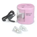 Weiteres Produktbild Desktop-Schärfer "PS12-USB", rosa, 2 Löcher, Akku/USB, RAPESCO